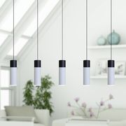 VELA 5 Mini Pendant Lighting Black-White - LED Hanging Light