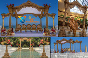 Outdoor Theme Wedding Wooden Mandap LA