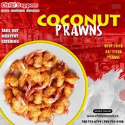 Indo Chinese Restaurant - Yum Coconut Prawns - Chilli Peppers