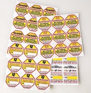 oil change reminder stickers