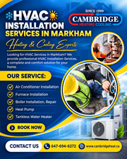 HVAC Installation Services in Markham | Heating & Cooling Experts